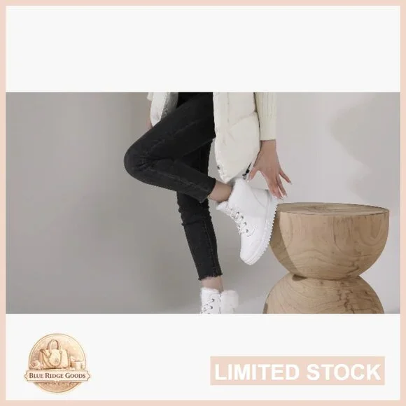 Winter Waterproof Ankle Booties Side Zipper Combat Boots Warm Lining